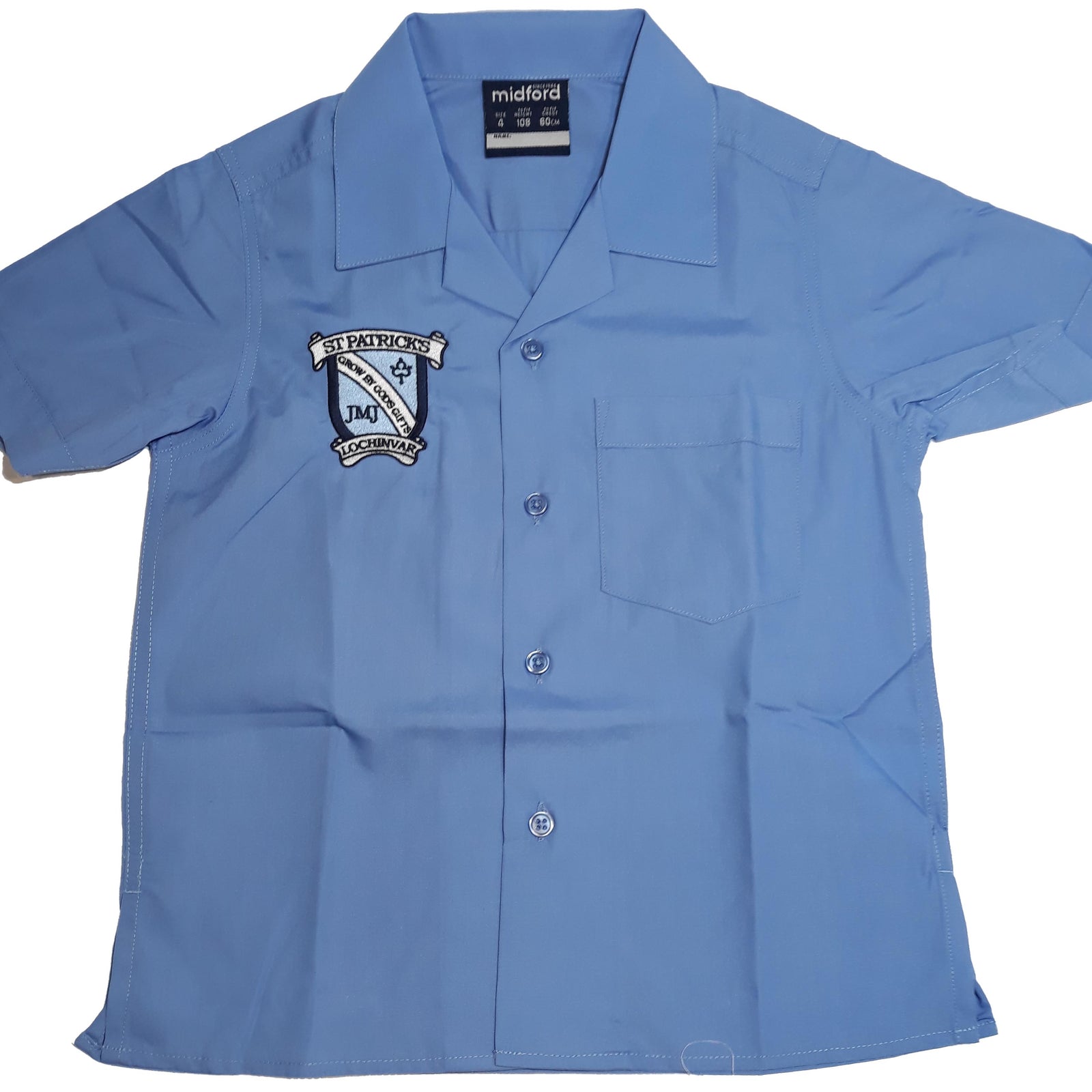 St Patrick's Lochinvar Boys Embroidered S/S Shirt