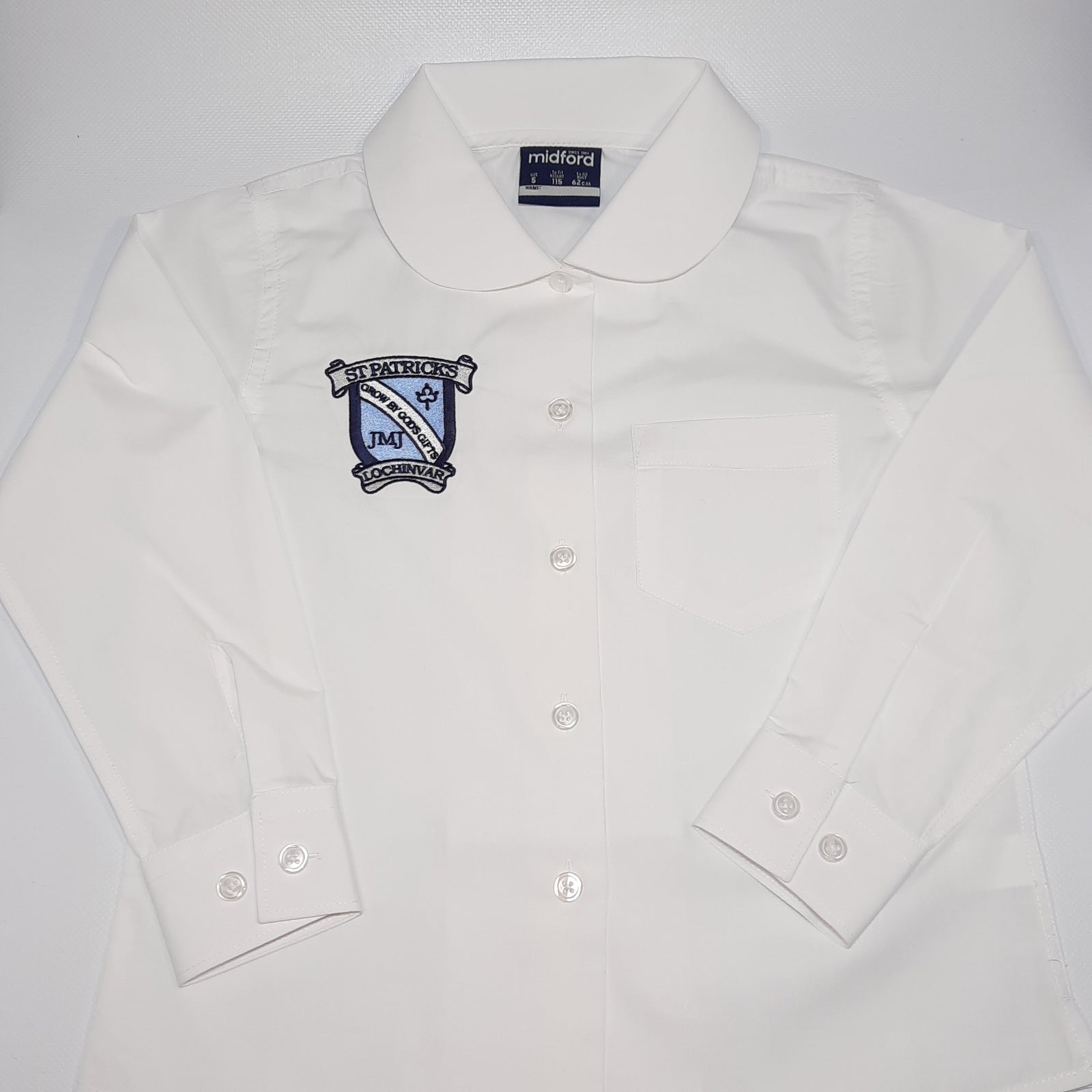 St Pat's Girls Long Sleeve Winter BLouse